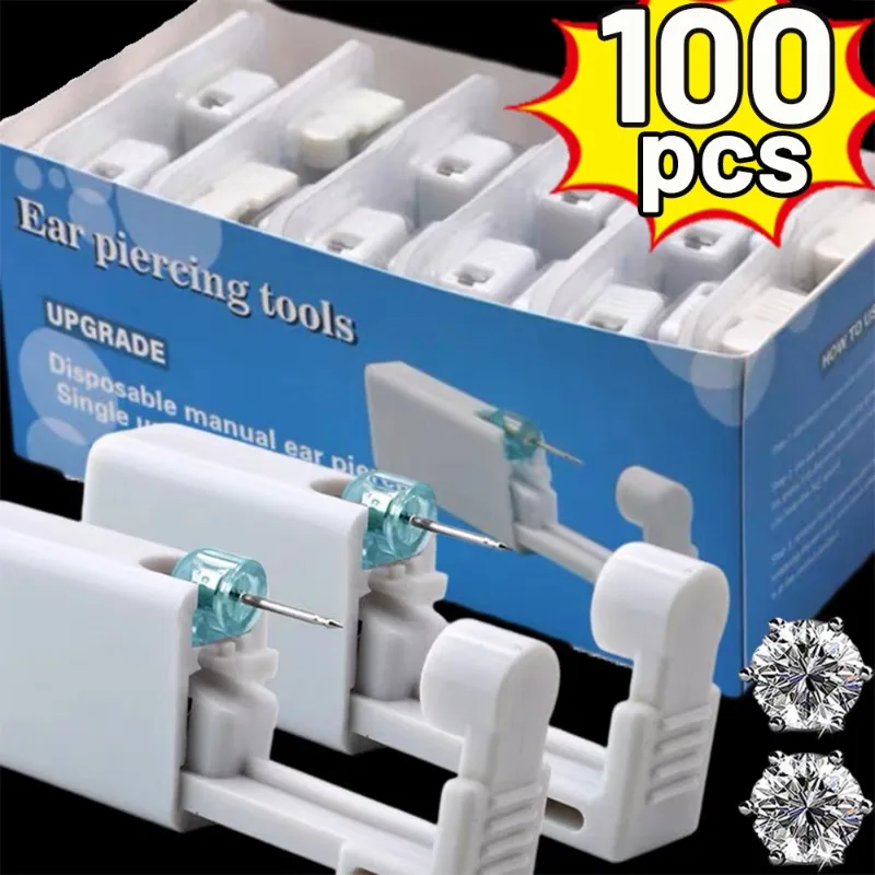 Body Jewelry Tool - Safety Ear Piercing Gun Kit Women
