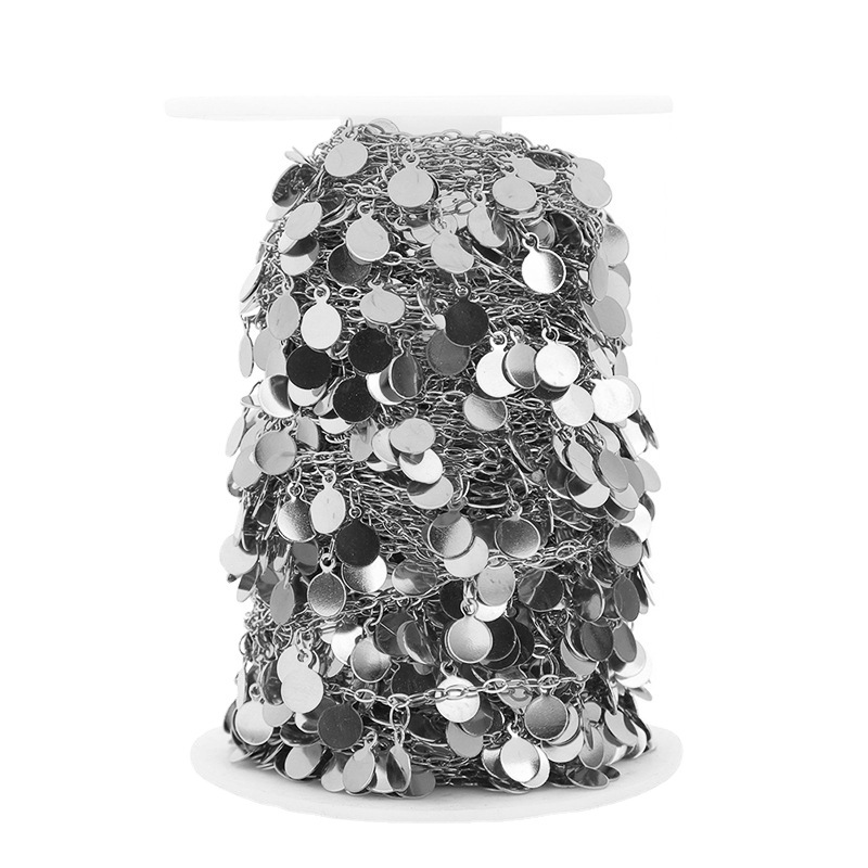 Body Jewelry Chain - 1 Meter Stainless Steel 6mm Disc
