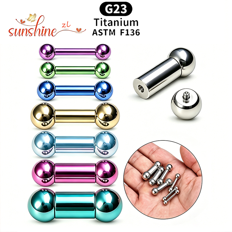 Body Jewelry Internally Threaded - Implant Grade Titanium ASTM F136 Internal