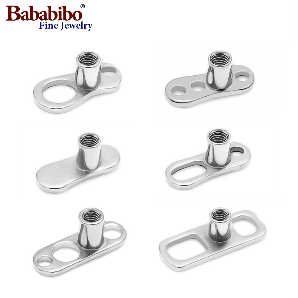 Body Jewelry Dermal - 10pcs 14G 2mm /2.5mm G23 Titanium