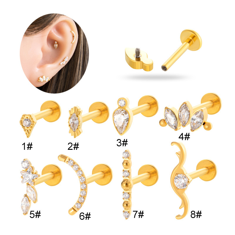 Body Jewelry Internally Threaded - 1PC ASTM F136 G23 Titanium Piercing