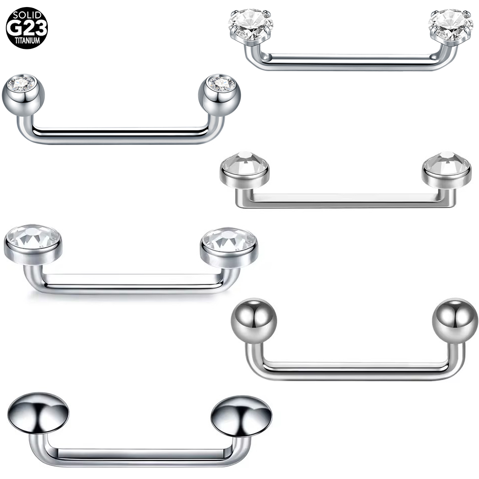 Body Jewelry Dermal - 10Pcs/set G23 Titanium Surface Barbell Micro