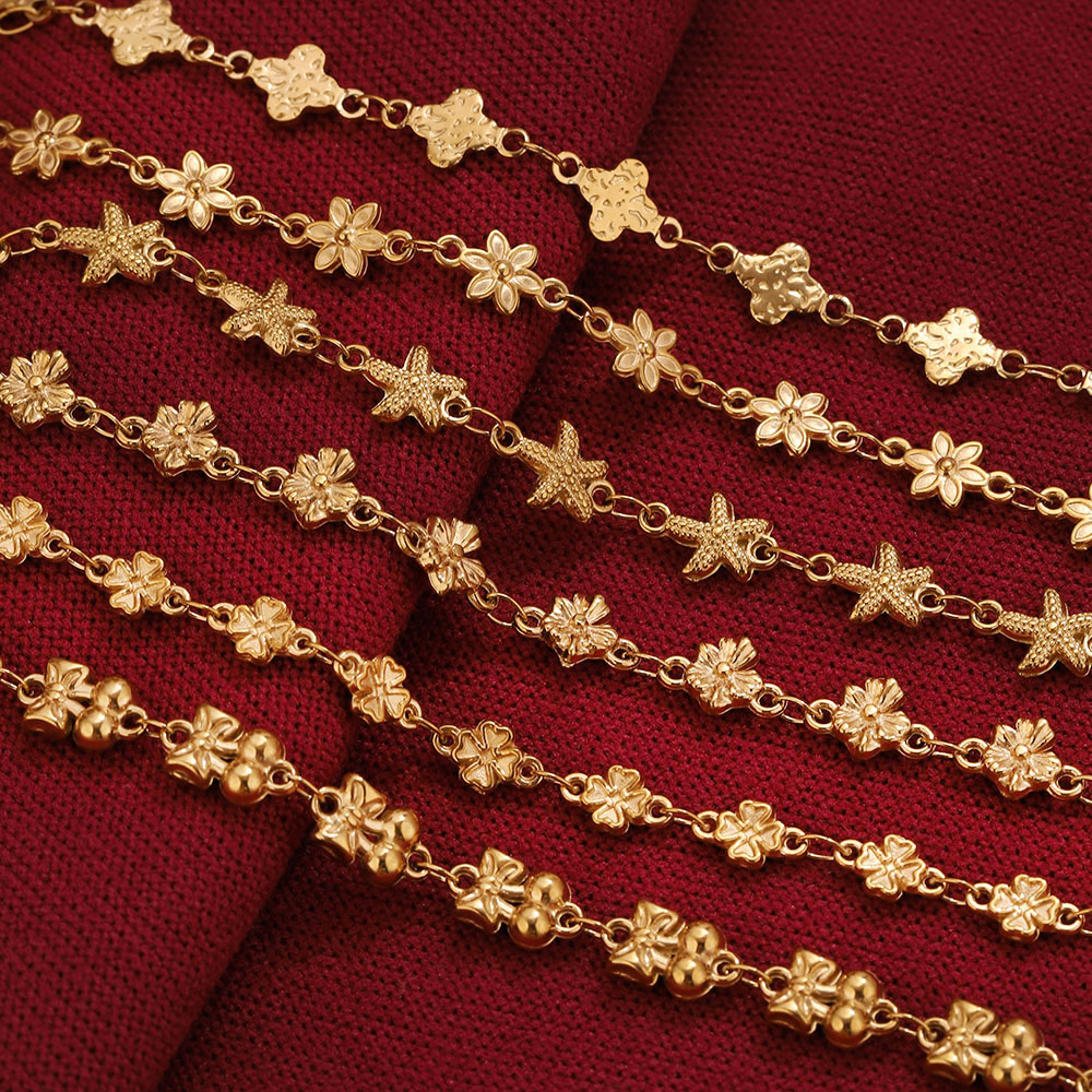 1Meter Stainless Steel Flower  - Body Jewelry Chain recension och pris