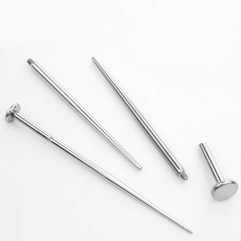 2 pcs Stainless Steel Piercing - Body Jewelry Threadless recension och pris