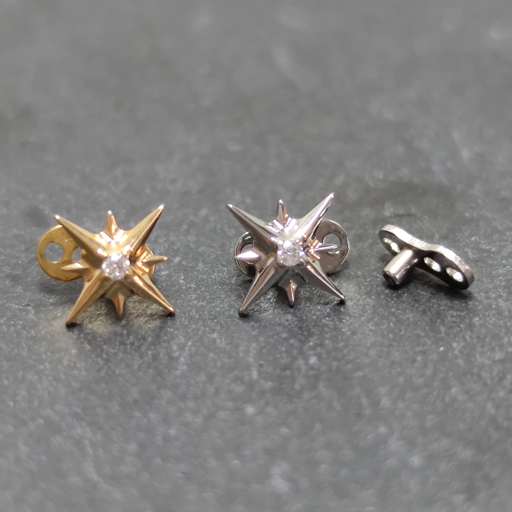 G23 Titanium Zircon Micro Derm - Body Jewelry Dermal recension och pris