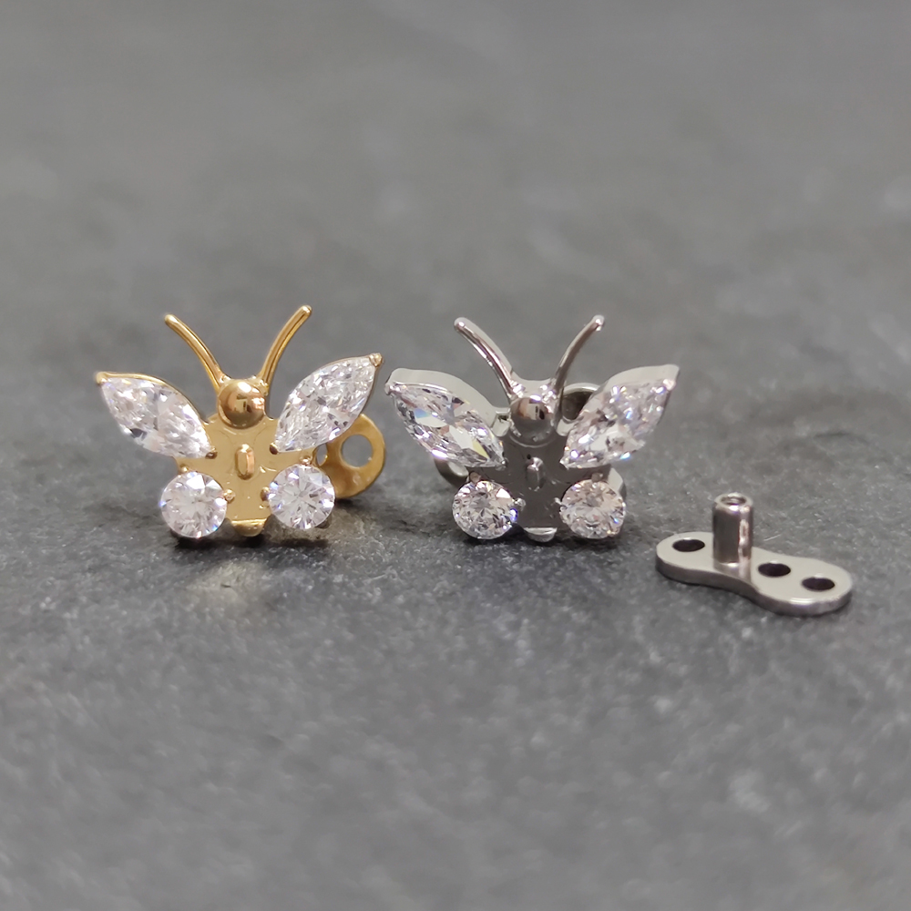 G23 Titanium Zircon Micro Derm - Body Jewelry Dermal recension och pris