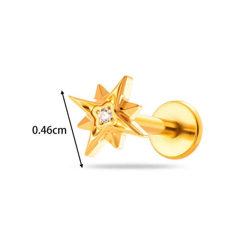 1PC G23 Titanium 16G Threadles - Body Jewelry Threadless recension och pris