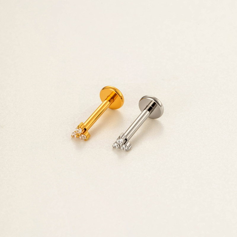 1PC G23 Titanium 16G Threadles - Body Jewelry Threadless recension och pris