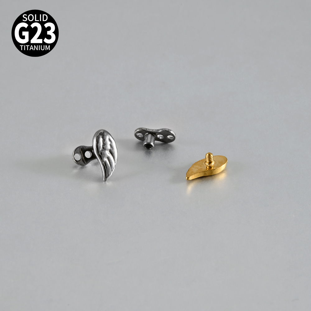 14-1PCS G23 Pure Titanium Butt - Body Jewelry Dermal recension och pris