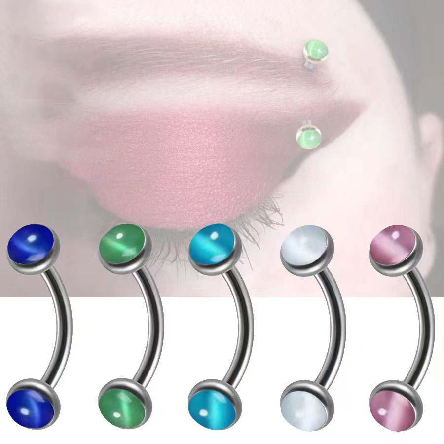 1Piece Eyebrow Piercing Banana - Eyebrow Curved Barbell recension och pris