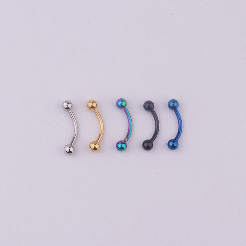 5pcs/lot 16G 316L Stainless St - Eyebrow Curved Barbell recension och pris