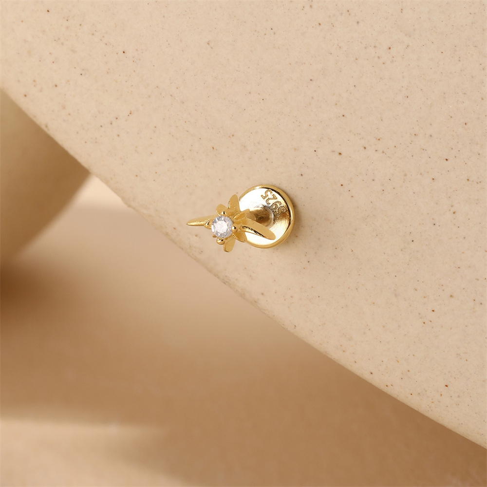 Aide  925 Sterling Silver Ear  - Body Jewelry Ear Piercing recension och pris