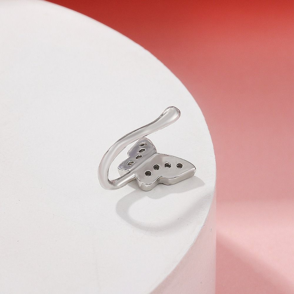 Rhinestone Butterfly Nose Ring - Body Jewelry Ear Piercing recension och pris