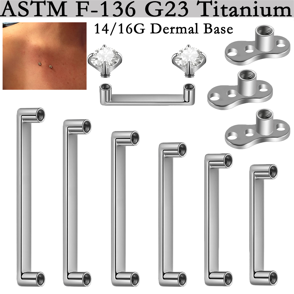 5/1PCS G23 Titanium Surface Pi - Body Jewelry Dermal recension och pris