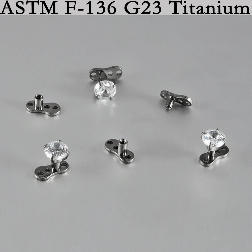 5/1PCS G23 Titanium Surface Pi - Body Jewelry Dermal recension och pris