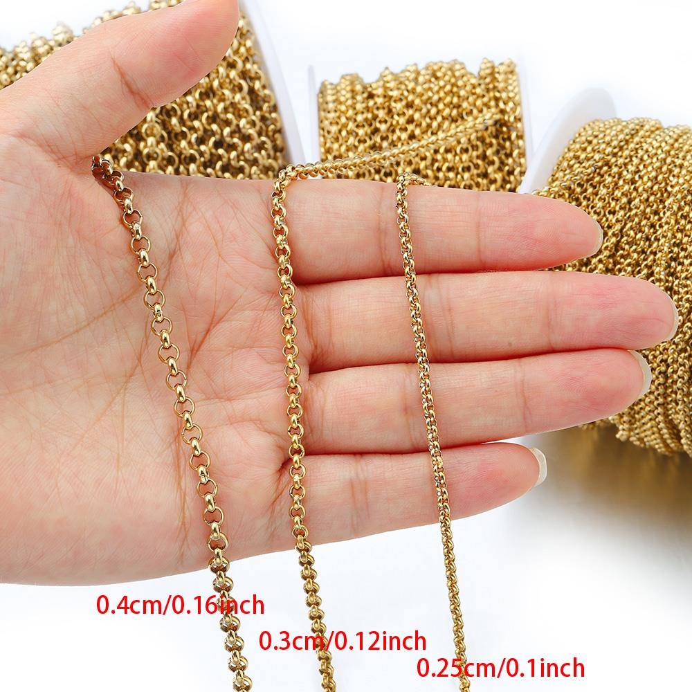 1 Meter 2-4mm Stainless Steel  - Body Jewelry Chain recension och pris