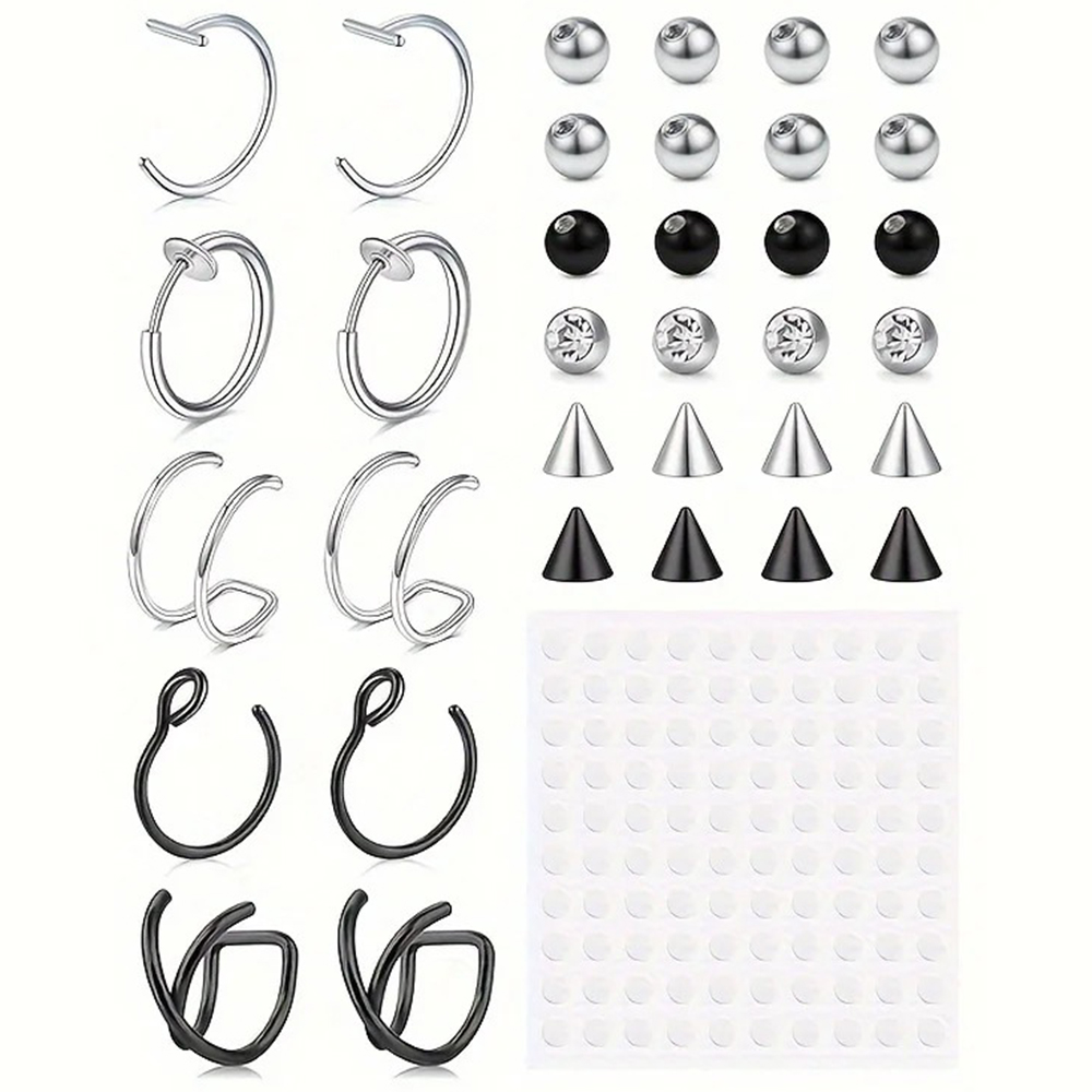 Fake Piercings Fake Lip Ring F - Body Jewelry Ear Piercing recension och pris