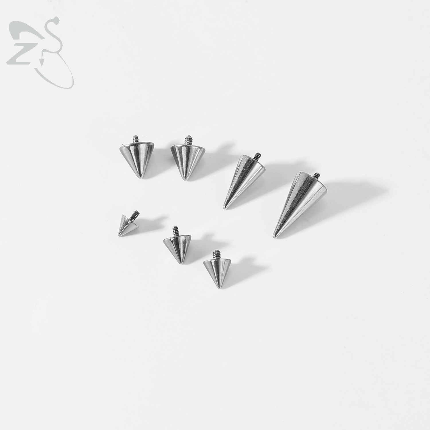 ZS 1PC Star Heart Spike Lip La - Body Jewelry Internally Threaded recension och pris