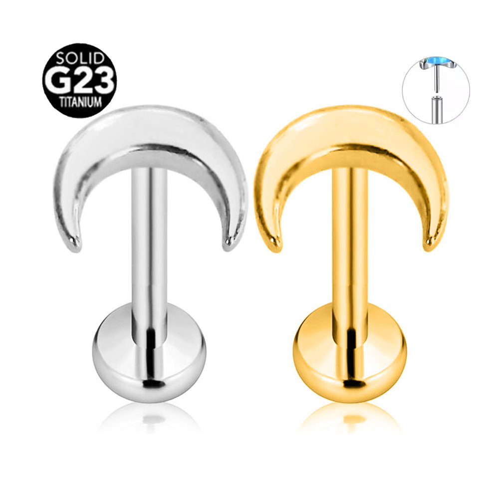 ASTM F136 G23 Titanium Shiny C - Body Jewelry Threadless recension och pris