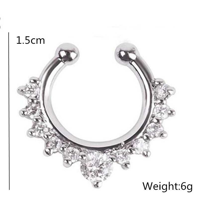 1PC U-Shape Nose Clip Fake Nos - Body Jewelry Ear Piercing recension och pris