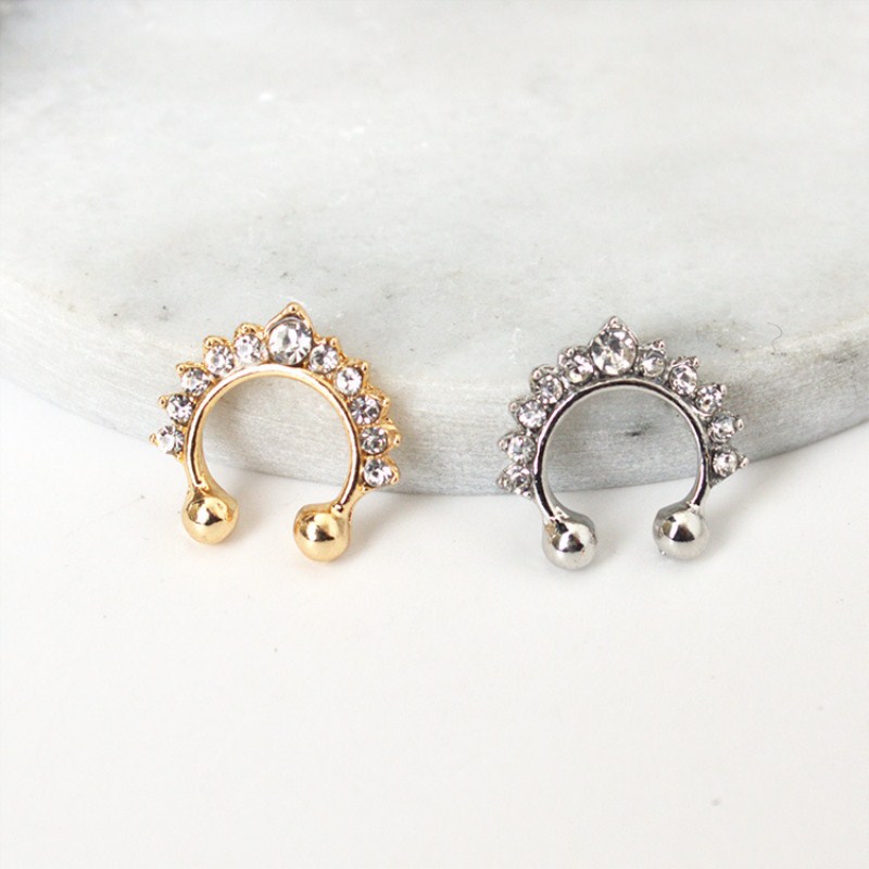 1PC U-Shape Nose Clip Fake Nos - Body Jewelry Ear Piercing recension och pris