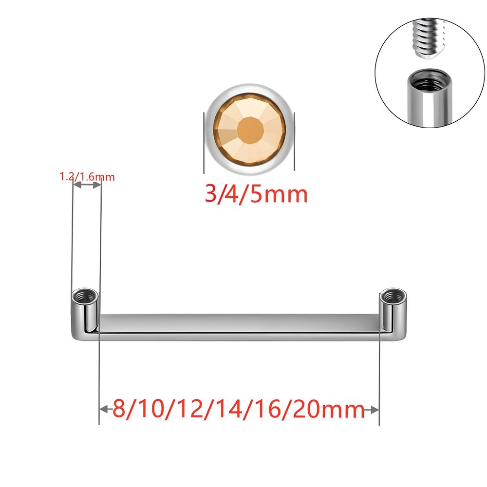 ASTM F136 Titanium Dermal Anch - Body Jewelry Dermal recension och pris
