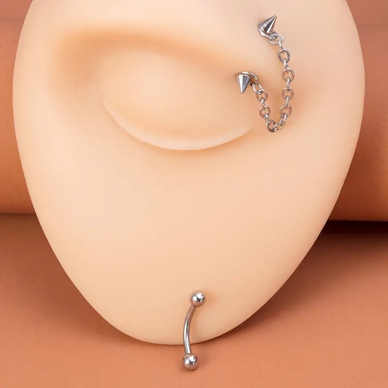 2pcs Stainless Steel Curved Ba - Eyebrow Curved Barbell recension och pris