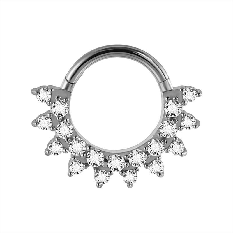 31BB Stylish Crystal Septum Ri - Body Jewelry Ear Piercing recension och pris