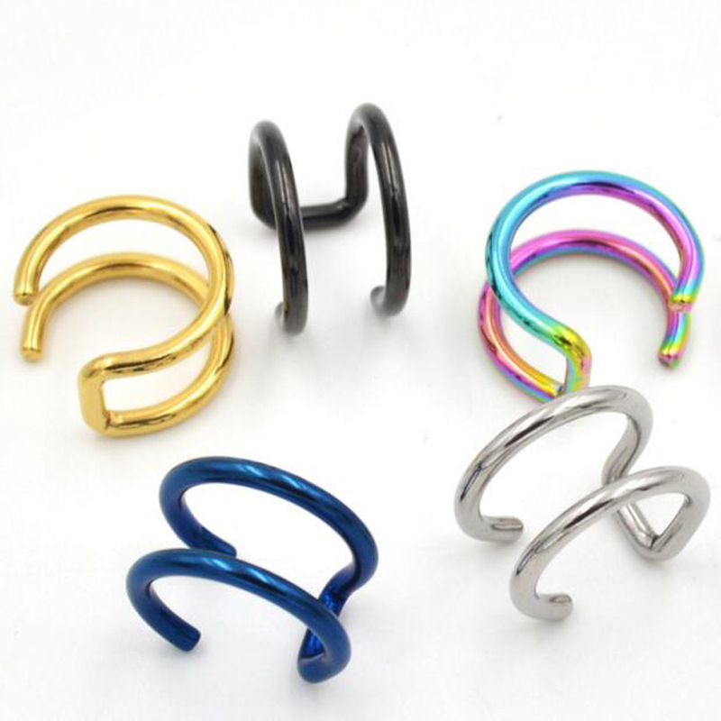 2Pcs 316L Stainless Steel Clip - Body Jewelry Ear Piercing recension och pris