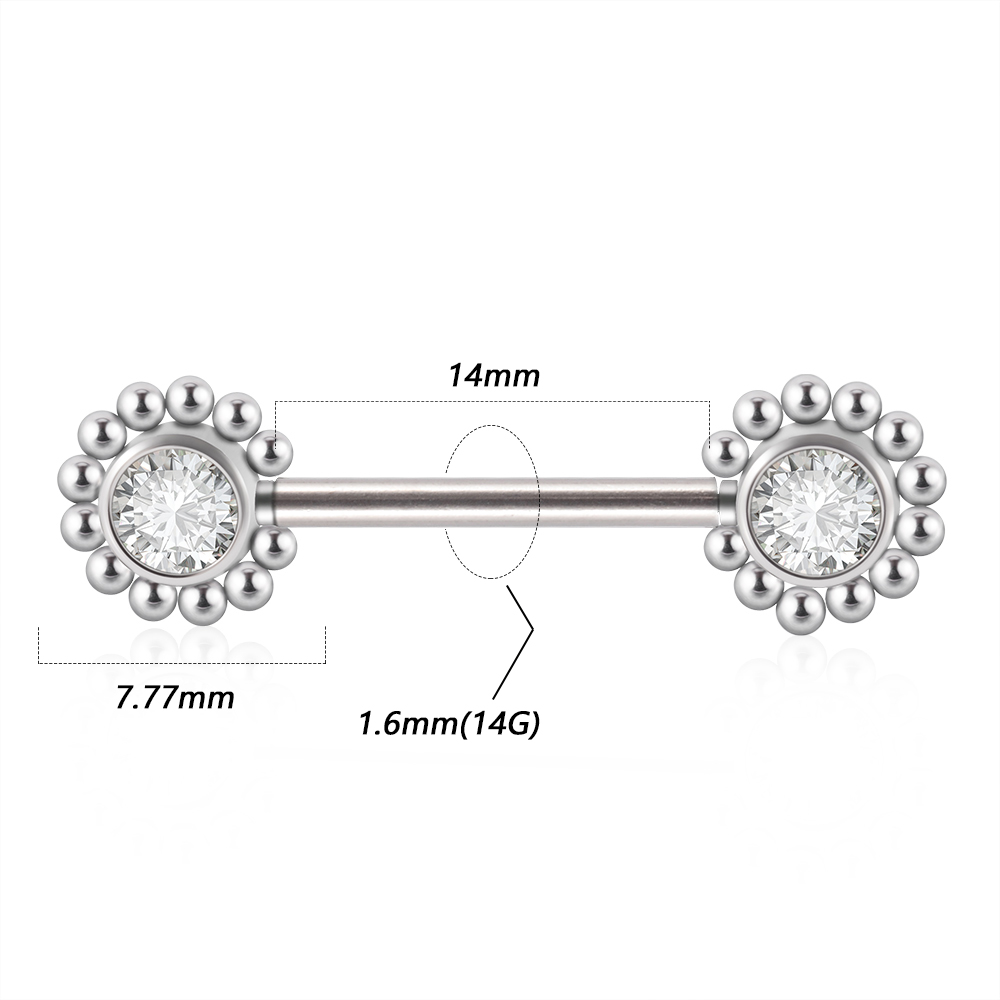 Pair 361L Surgical Steel Threa - Body Jewelry Threadless recension och pris