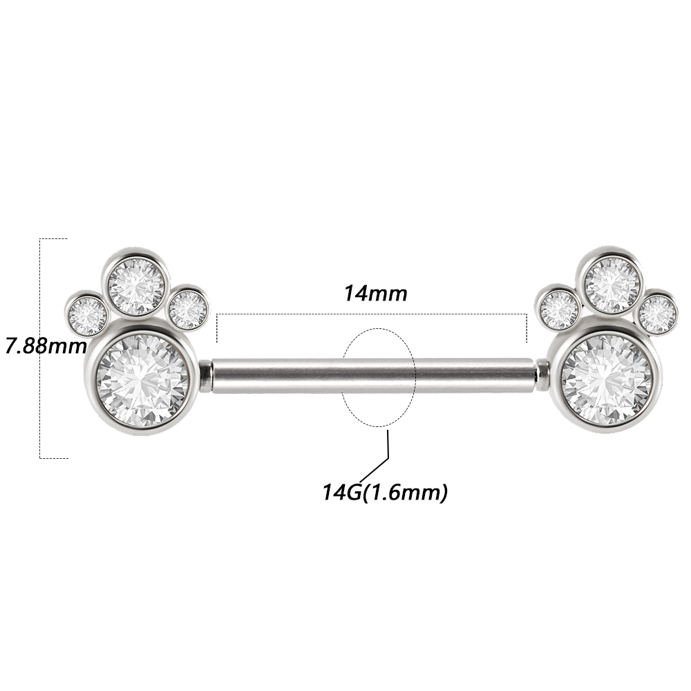 Pair 361L Surgical Steel Threa - Body Jewelry Threadless recension och pris