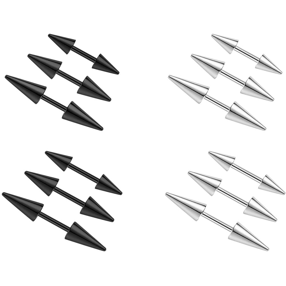 2Pcs 16G Spike Eyebrow Piercin - Eyebrow Curved Barbell recension och pris