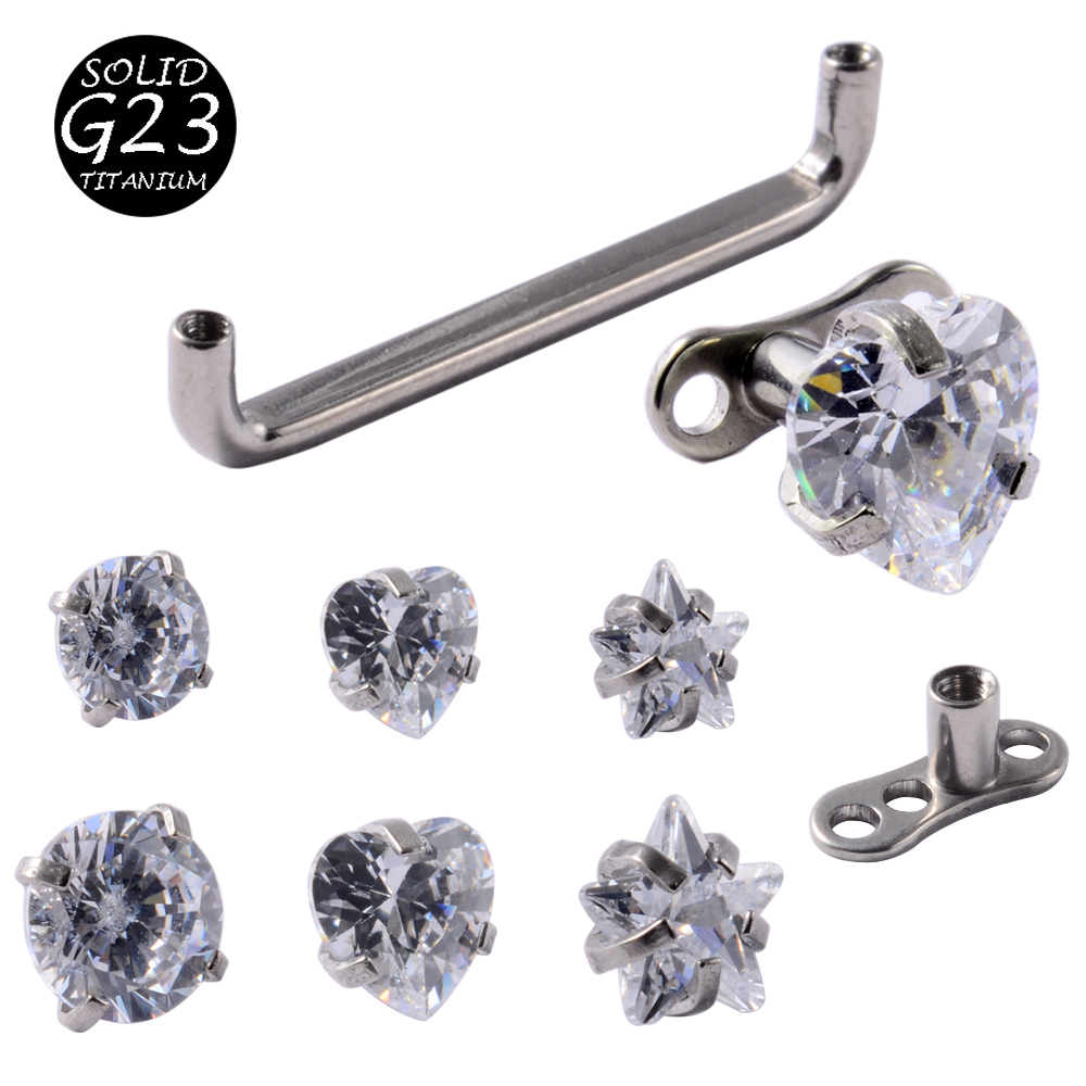 1Peice G23 Titanium Dermal Anc - Body Jewelry Dermal recension och pris