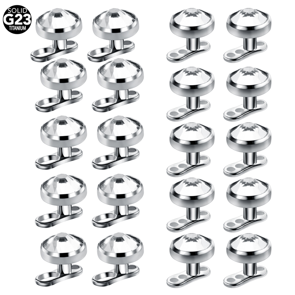 10pcs/lot Titanium Micro Derma - Body Jewelry Dermal recension och pris