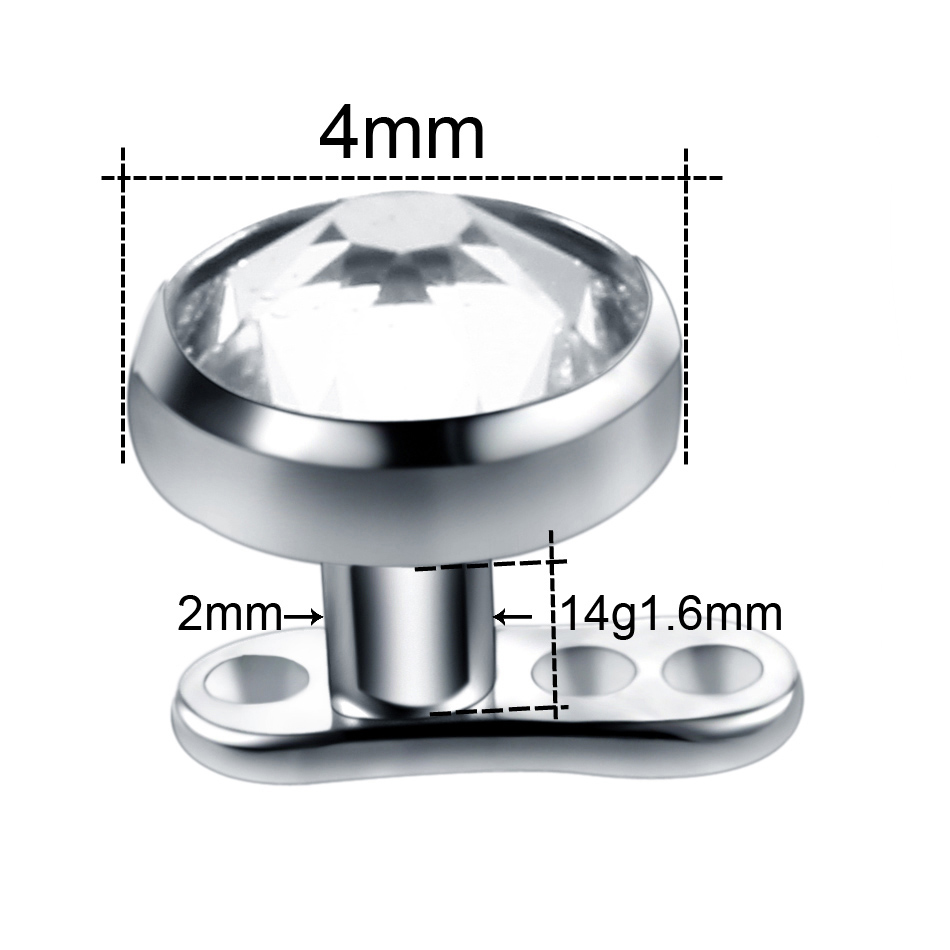 10pcs/lot Titanium Micro Derma - Body Jewelry Dermal recension och pris