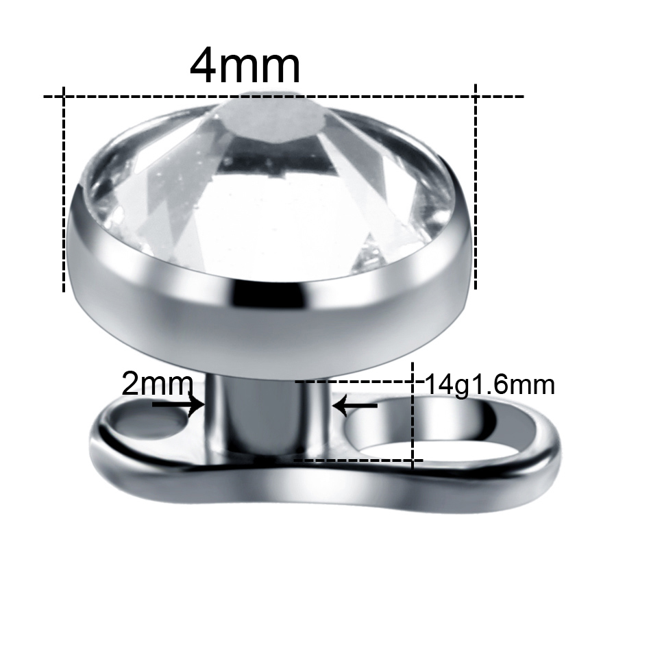 10pcs/lot Titanium Micro Derma - Body Jewelry Dermal recension och pris