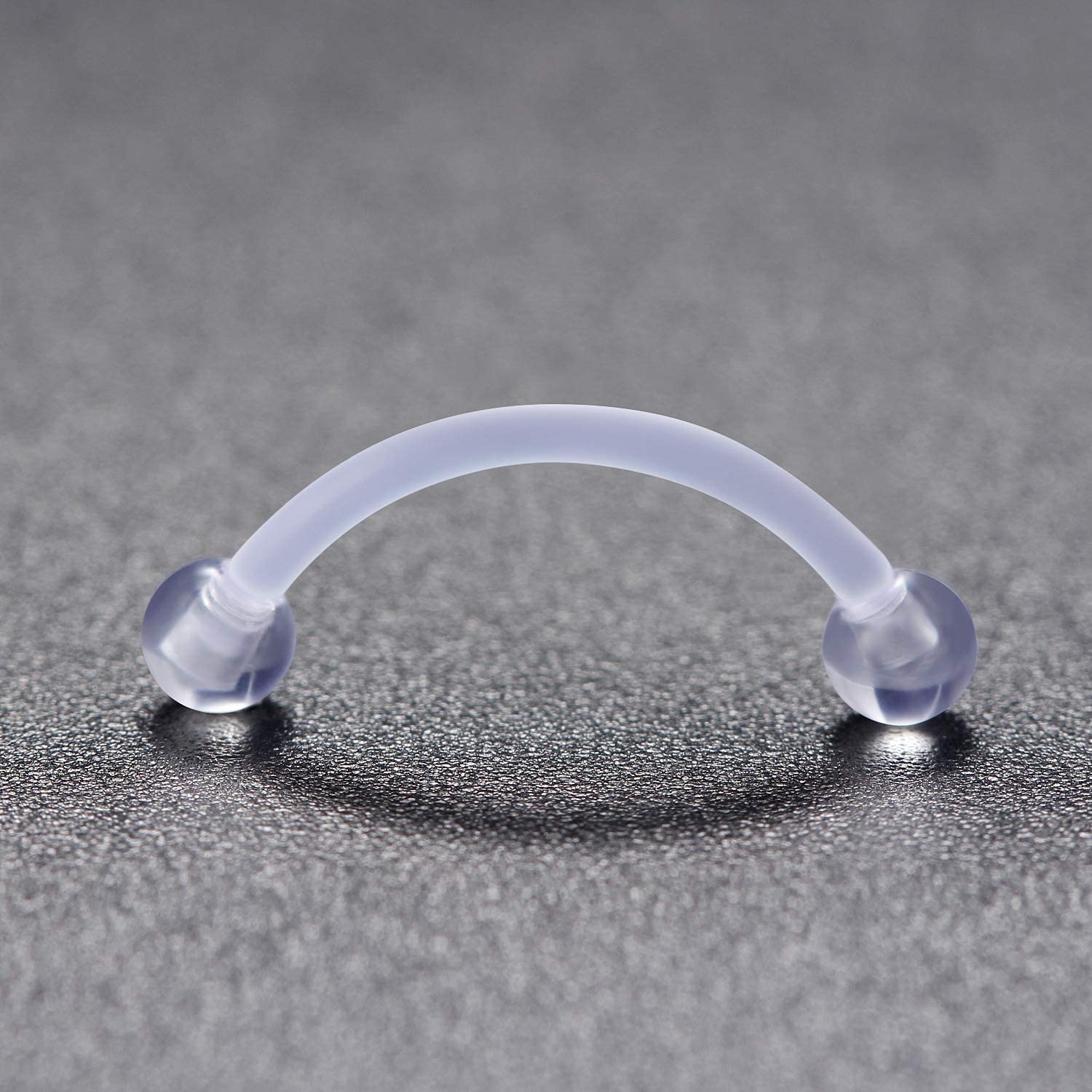 16G Clear Acrylic Bioflex Stai - Eyebrow Curved Barbell recension och pris