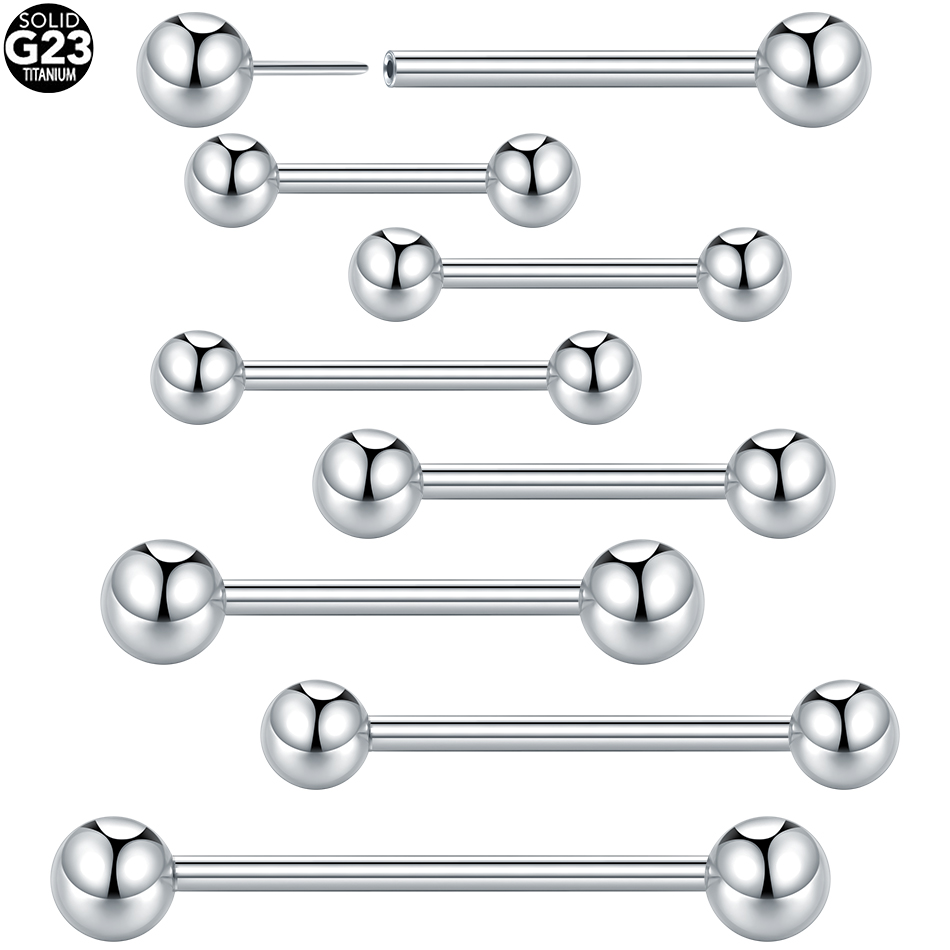 5/10Pcs G23 Titanium Threadles - Body Jewelry Threadless recension och pris