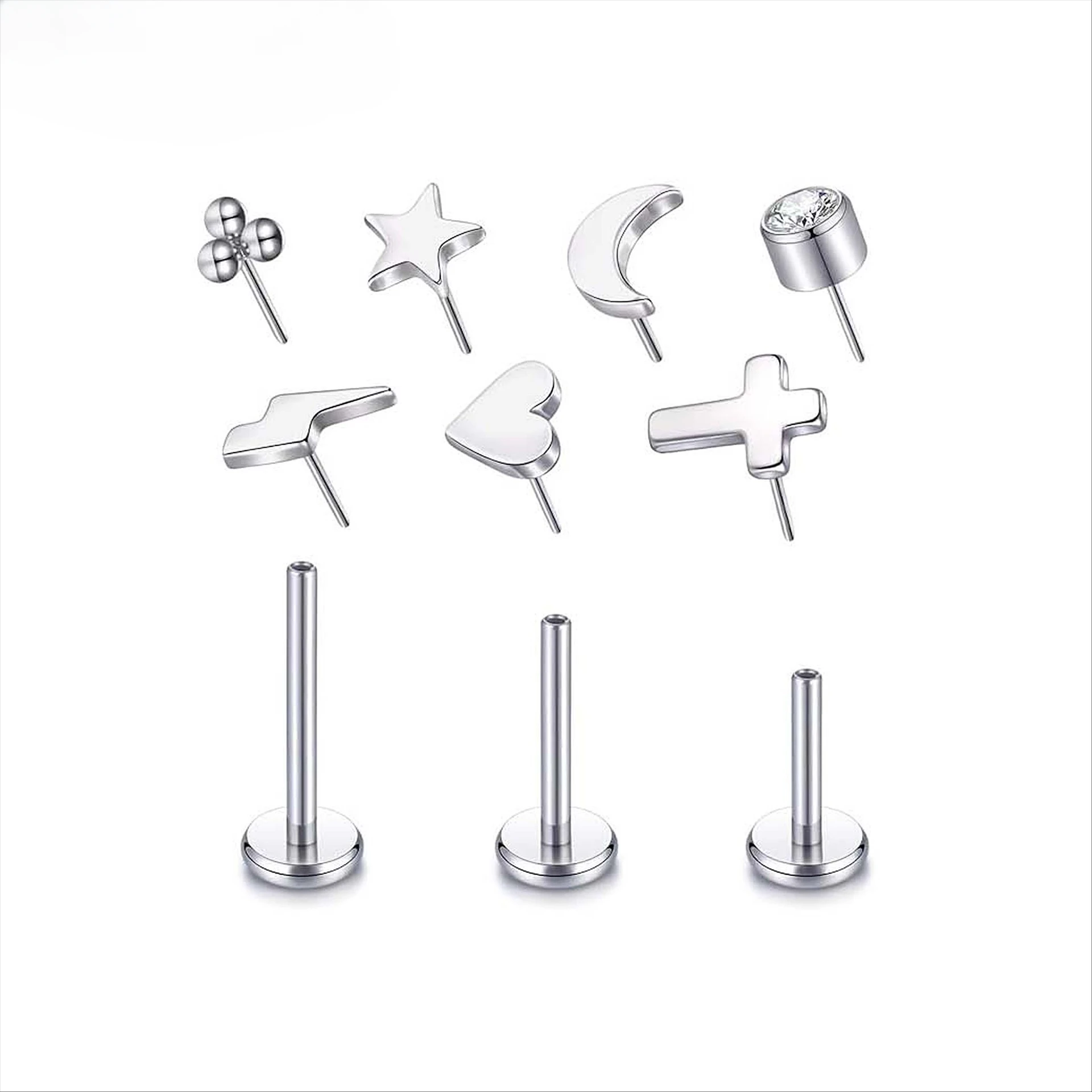 Wholesale Threadless Base ASTM - Body Jewelry Threadless recension och pris