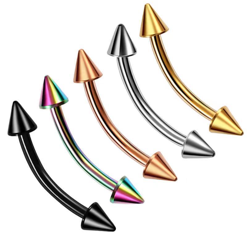 2Piece Titanium Steel Eyebrow  - Eyebrow Curved Barbell recension och pris
