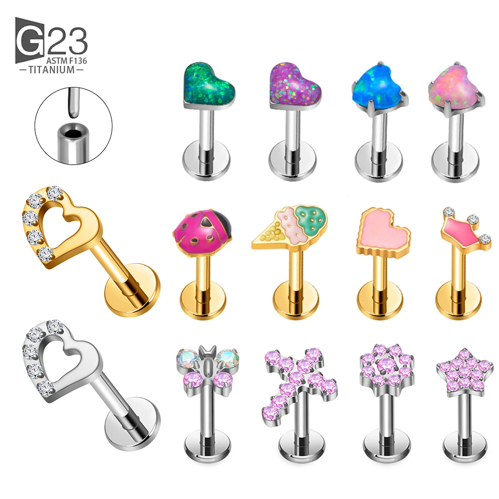 G23 Titanium Threadless Pierci - Body Jewelry Threadless recension och pris