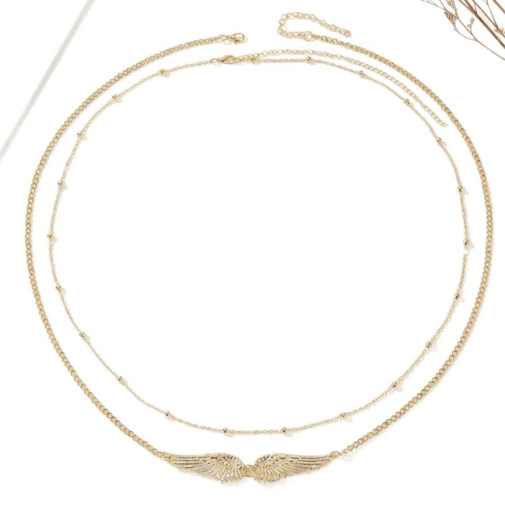 Trendy Elegant Double Layer Wi - Body Jewelry Chain recension och pris