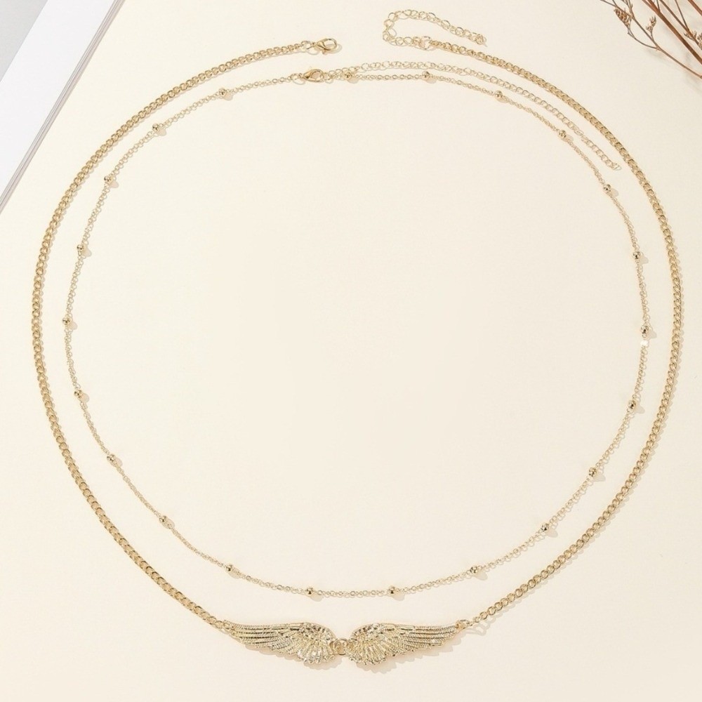 Trendy Elegant Double Layer Wi - Body Jewelry Chain recension och pris