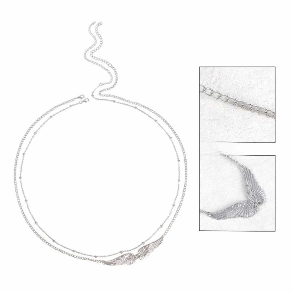 Trendy Elegant Double Layer Wi - Body Jewelry Chain recension och pris