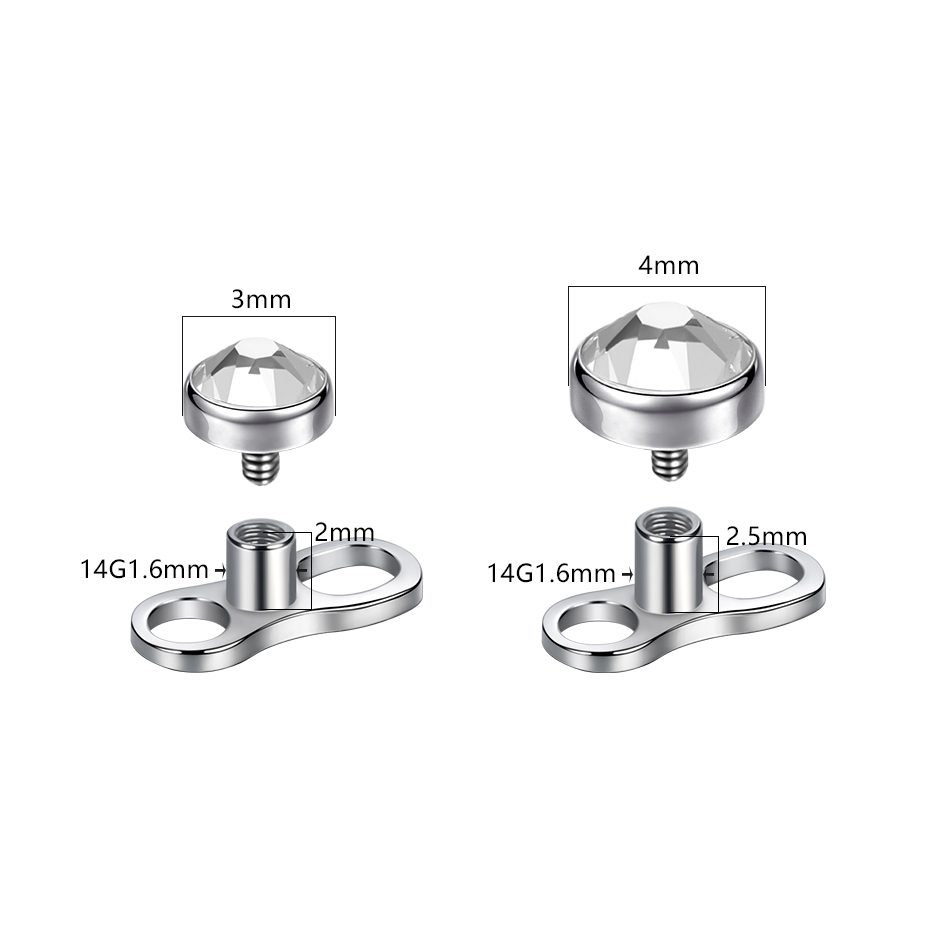 1Pc/5Pcs Titanium Micro Dermal - Body Jewelry Dermal recension och pris