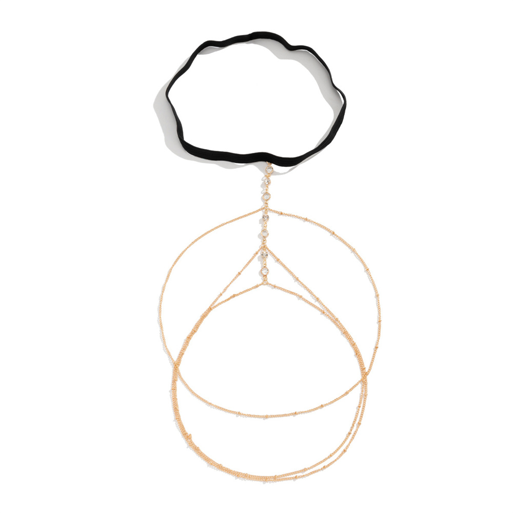 Boho Elastic Band Crystal Leg  - Body Jewelry Chain recension och pris