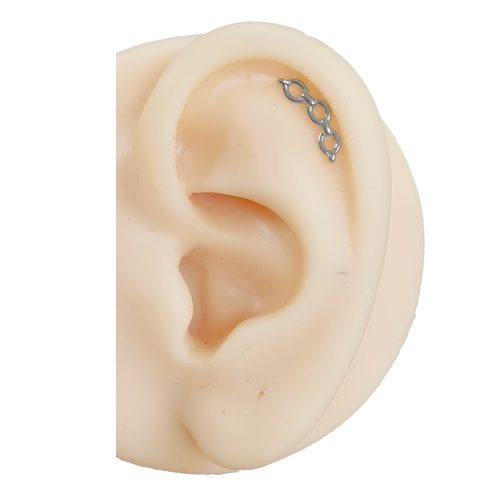 ASTM F-136 Titanium Labret Pie - Body Jewelry Threadless recension och pris