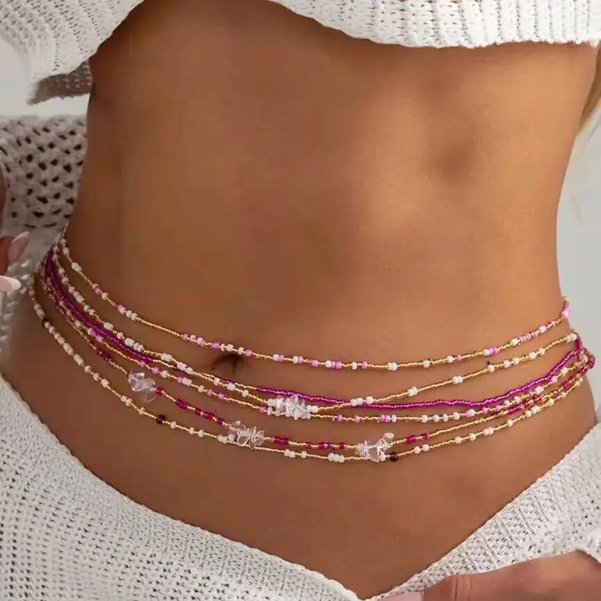SHIXIN 6Pcs/Set Boho Colorful  - Body Jewelry Chain recension och pris