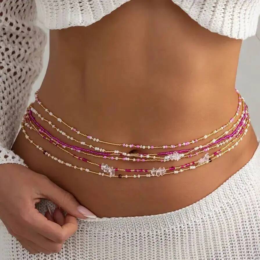 SHIXIN 6Pcs/Set Boho Colorful  - Body Jewelry Chain recension och pris